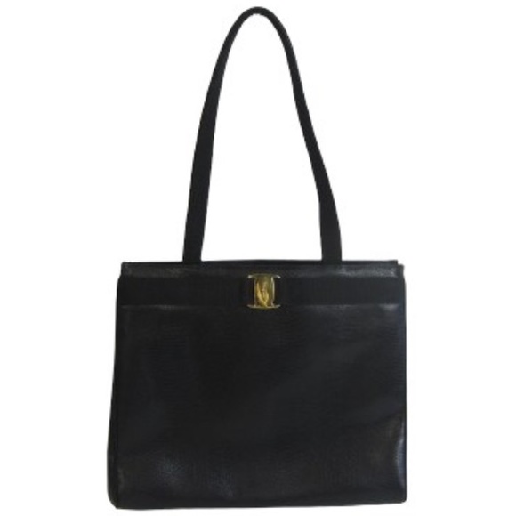 Salvatore Ferragamo Lizard Embossed Vara Shopper Bag - Picture 14 of 14